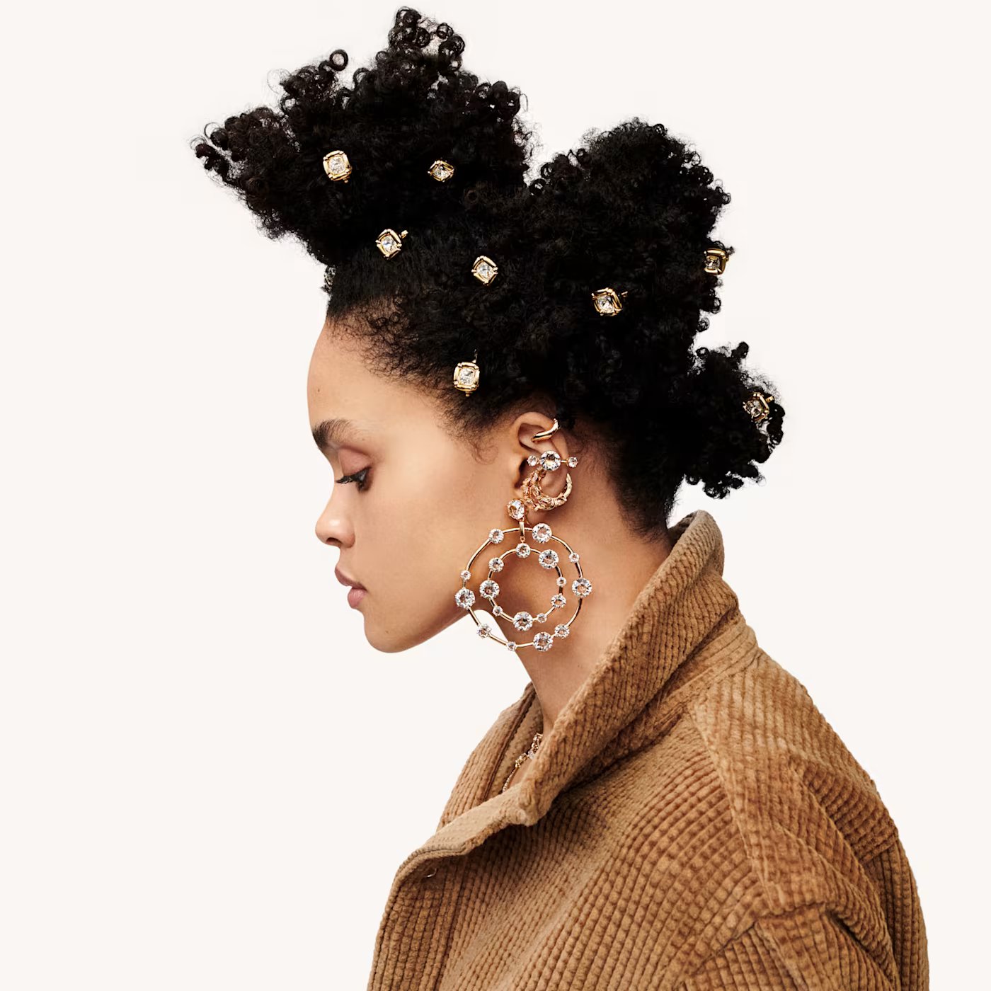 Constella clip earrings